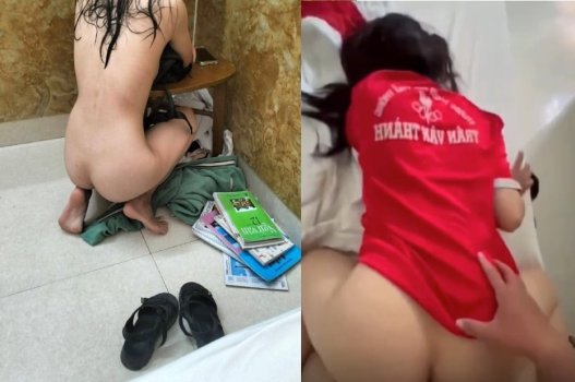 Cảnh nữ sinh THPT Trần Văn Thành ôn bài trong nhà nghỉ